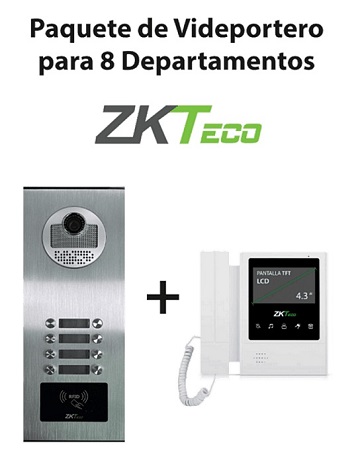 video interfon videoportero zkteco 4 6 8 departamentos
